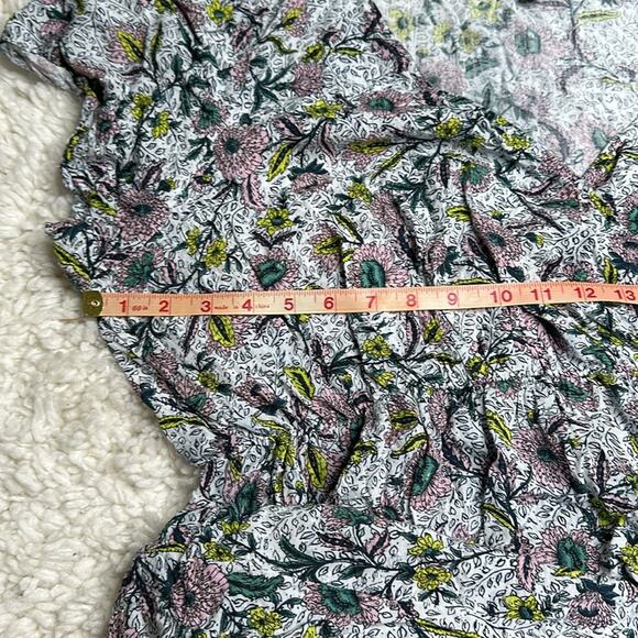 Torrid Ditsy Floral Faux Wrap Dress Textured Size 2 Plus Size 2X MIDI Flowy PP28 - Picture 5 of 12